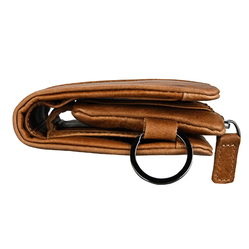 Bisi Goro 2021 Men Crazy Horse Handmade Leather Wallets Multi-Functional Cowhide Coin Purse Genuine Wallet For | Багаж и сумки