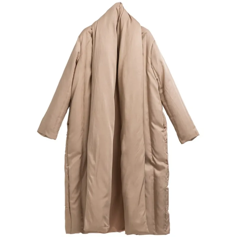 Новинка, свободный крой, толстый теплый женский пуховик, плащ, пуховик, однотонный, длинный пуховик, женский бренд, высокое качество, ультра-светильник, верхняя одежда