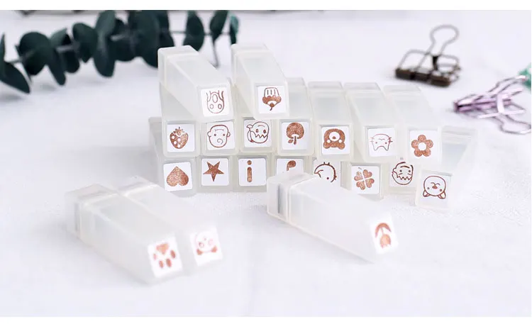 Hand account DIY small icon stamps pattern version hand account personality decorative icon postmark photosensitive stamps