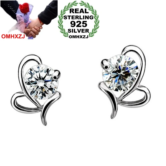 Женские серьги гвоздики из серебра 925 пробы с цирконом|stud earrings|earrings fashionearrings wholesale