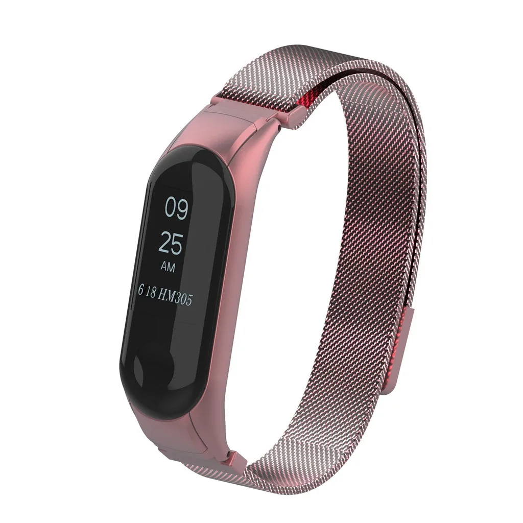 Ремешок mi lanese браслет с магнитной петлей для Xiaomi mi Band 3 Смарт-часы сменные мужские Т-образные спортивные роскошные мужские и женские 19Jun21
