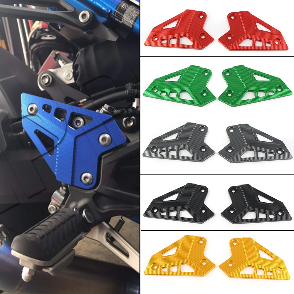 

Z 900 Rearset Foot Peg Mount Heel Guard Plates Cover Protector For Kawasaki Z900 2017 2018 2019 2020 CNC Aluminum 2PCS