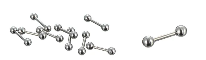 316L Нержавеющая сталь пупка для живота, языка носовые ногти ниппель ухо бровей губ кольца и гвоздики, пирсинг тела Ювелирные смешанные 85 шт./компл