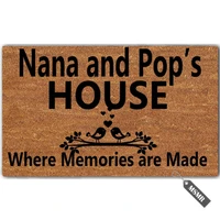 doormat nana and pops house funny door mat entrance floor mat indoor outdoor decorative doormat non slip rubber backing