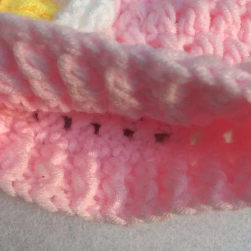 Free shipping Newborns without eaves beanie adorable hand-made by the fashion hat merino wool girls flowers | Детская одежда и