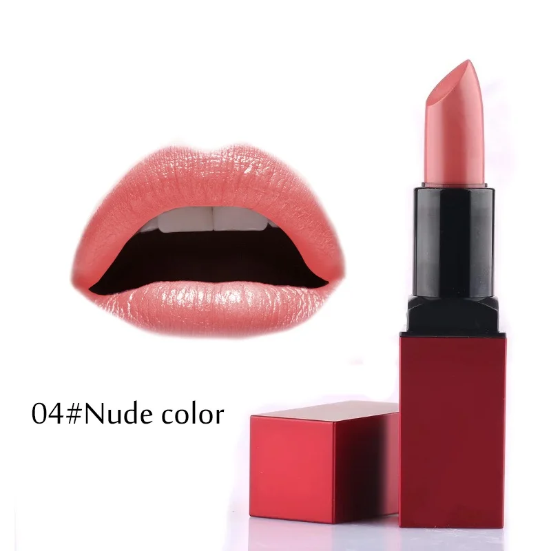 04 nude color Корейская косметика, матовая губная помада, тинт для макияжа, бархатная, долговечная, водостойкая, увлажняющий бальзам для тату, макияж 131-0239 - Цвет: 04 nude color