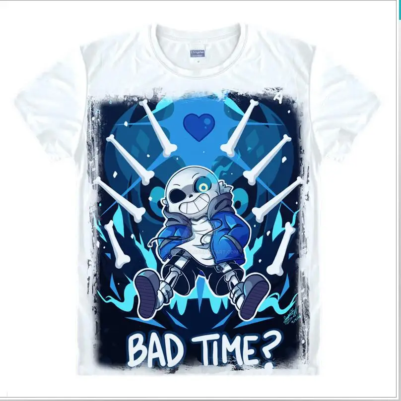 Футболка с коротким рукавом для игр Undertale sans and papyrus футболка подростков skull brother