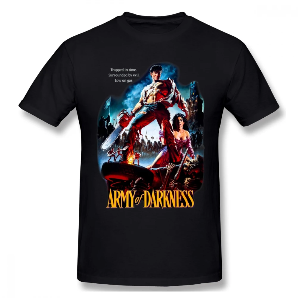 Мужская футболка с коротким рукавом The Evil Dead Army летняя хлопковая большие