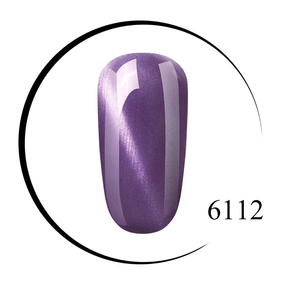 6112 Elite99, 10 мл, кошачий глаз, серия, лак для ногтей, розовое золото, гель для дизайна ногтей, замачиваемый, Гель-лак для ногтей, полувернис, Перманентный гель, лак - Цвет: 6112
