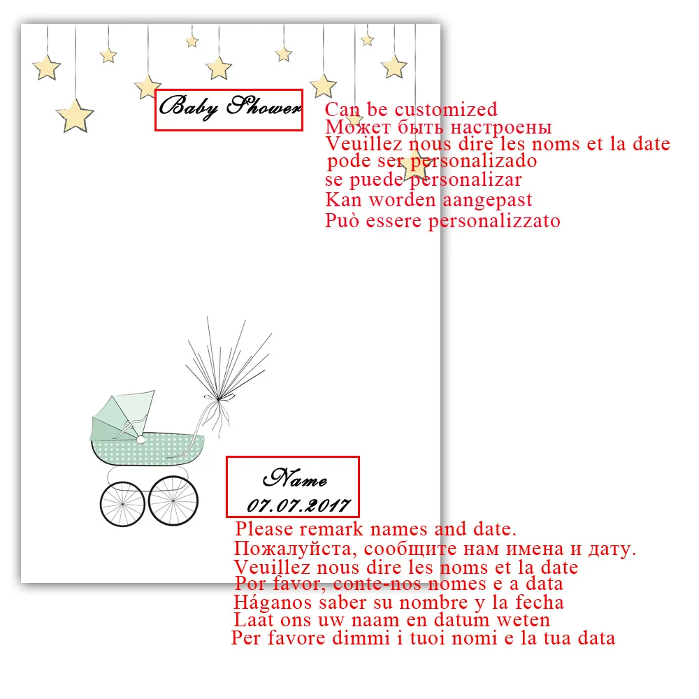 Сделай сам гостевая книга с надписью по отпечатку пальца льва/зебры/жирафа