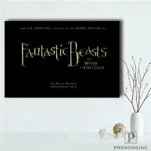 Изготовленный На Заказ fantastic_beasts (1) Печатный постер тканевый настенное искусство