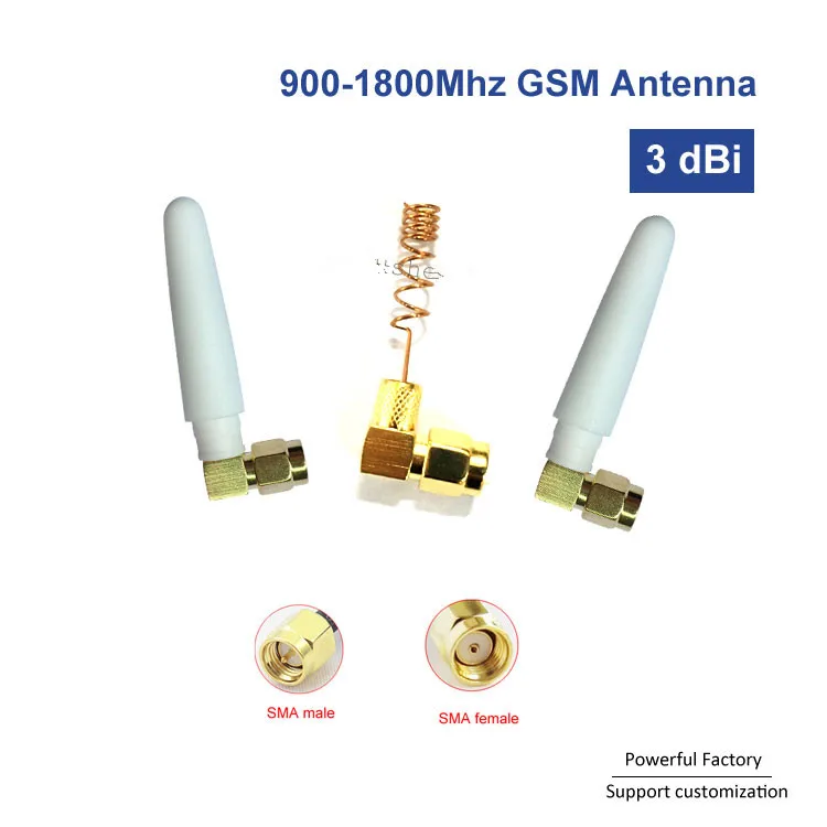 

GSM/900/1800Mhz Rubber Antenna White 3dBi Omni 1 Piece