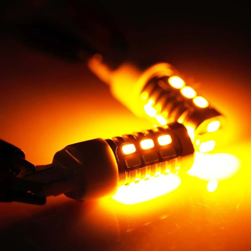 2 шт./лот T20 7443 7444NA 7443ST 7443LL суперъяркие 22 5630SMD Двухцветные светодиодные сигнальные