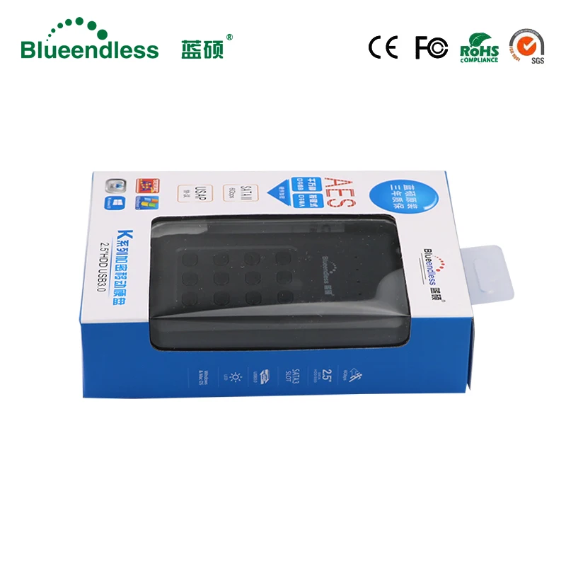 100% 1 ТБ новый продукт пластиковый жесткий диск корпус 2 5 sata usb 3 0 быстрый внешние