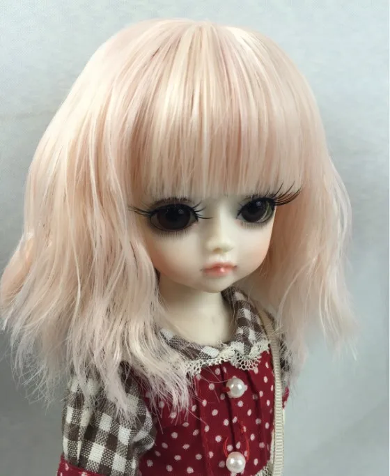 Аксессуары для кукол 1/3 1/4 1/6 Bjd парик волос в кукольном стиле короткие волнистые