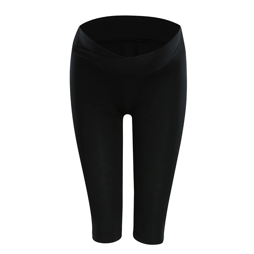 SAGACE High Waisted Maternity Women Calf-Length Legging Pants Cropped Trousers Summer Casual Elastic Pants Trousers Maternity