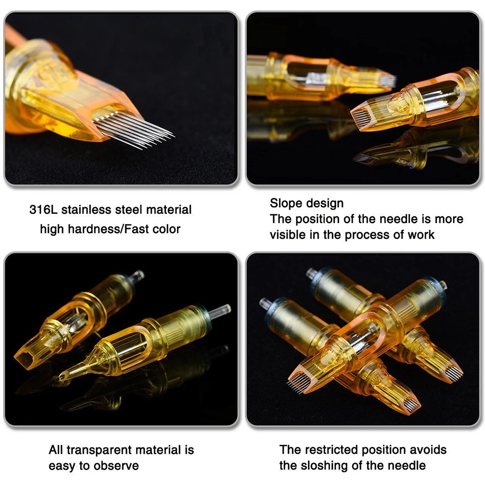 10 шт. профессиональная полупостоянная татуировка на брови картридж ручка RL RM M1 RS