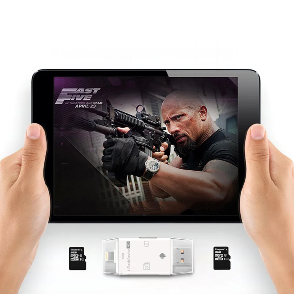 Три в одном для iphone OTG кардридер многофункциональный otg TF камеры SD