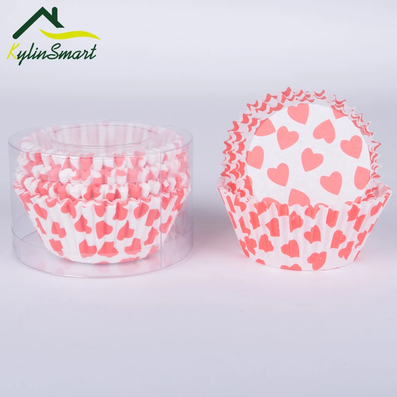 100 шт. бумажные стаканчики с цветной печатью для торта кекса лайнер форма выпечки