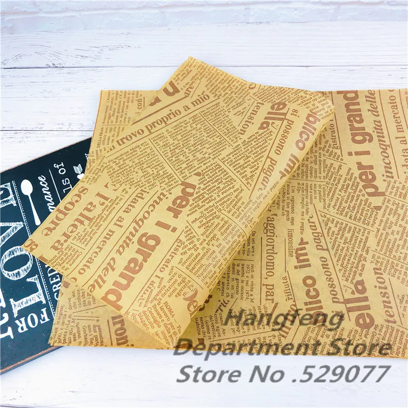 100 Большой размер 28*38 см Пищевая смазка маслостойкая бумага для выпечки