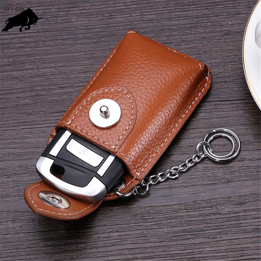 Чехол для ключей из натуральной кожи с магнитной пряжкой женщин и мужчин сумка