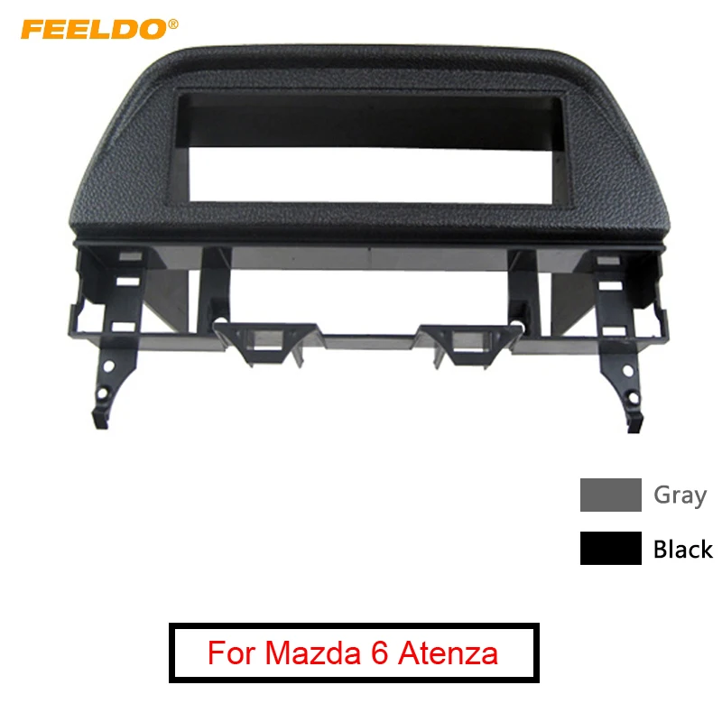 FEELDO автомобильная 1 Din CD/DVD стерео фасциа рамка панель для Mazda 6 Atenza 02 07 комплект