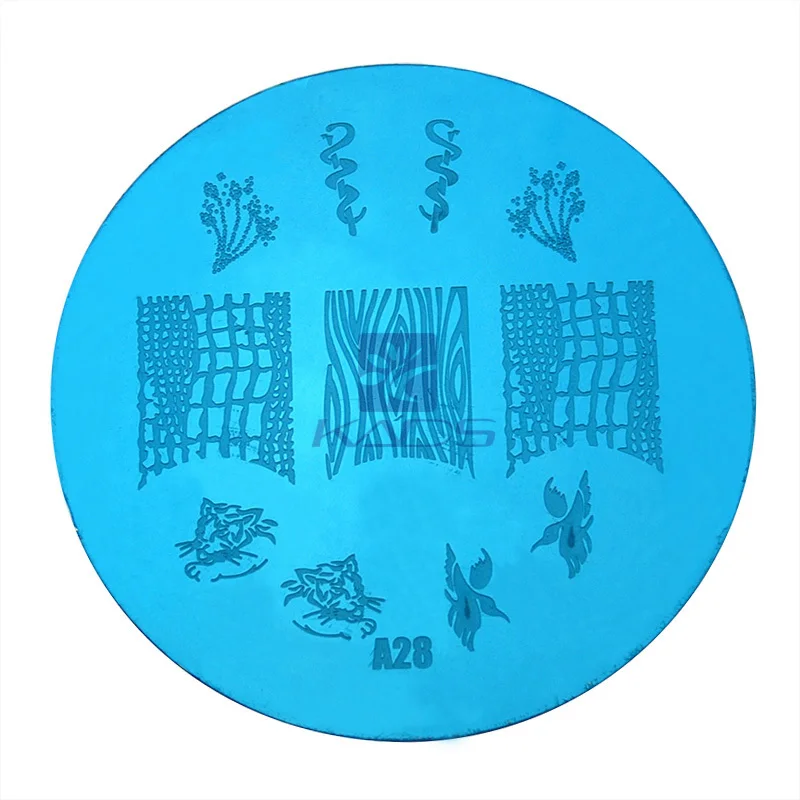 ГОРЯЧАЯ 10 Шт./лот Серии Круглый Средний Размер Штамп Штамповка Изображения Konad