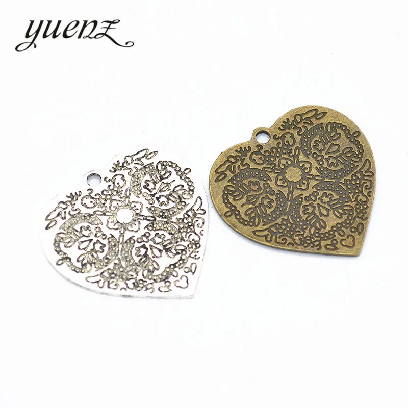 

YuenZ 3pcs Hearts Charms Pendant Fit necklace Jewelry Making DIY Jewelry Findings 36*36mm A66