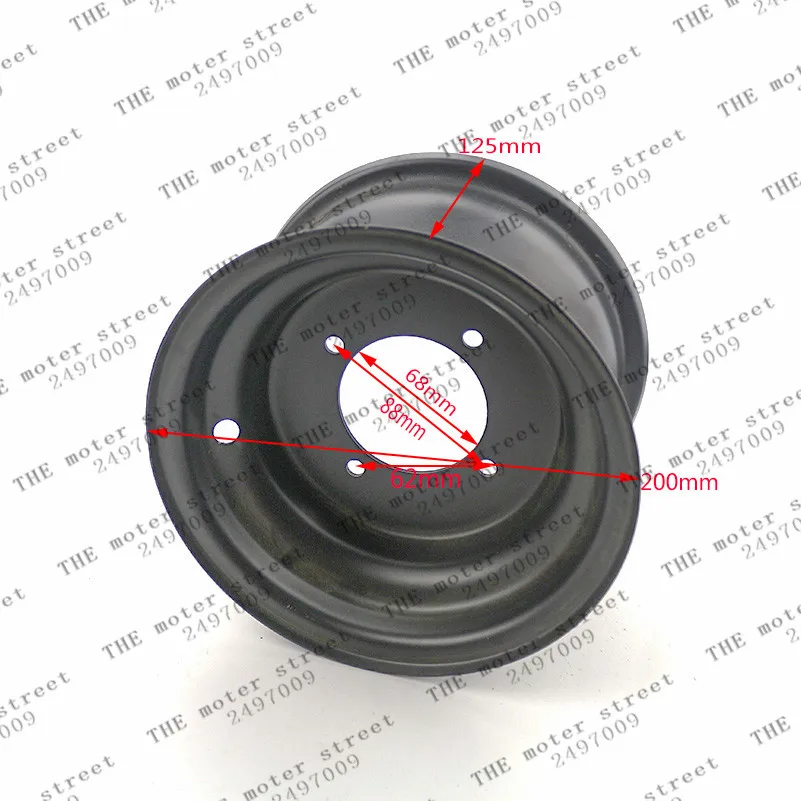 Новые черные алюминиевые вакуумные колеса 16x8 7 дюймов с 4 отверстиями диски для