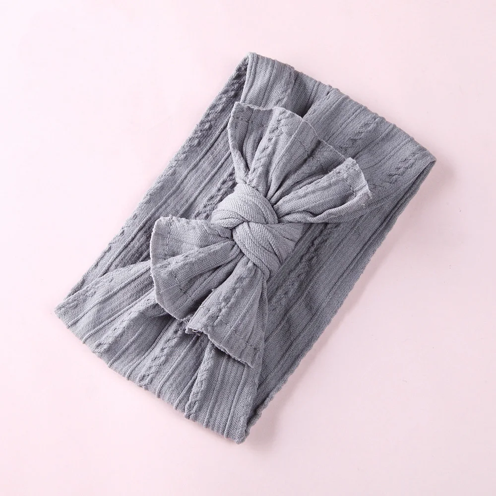 Cable Knit Nylon Bow Headwrap One size fits most Knot Turban Headbands 27 Colors available | Аксессуары для одежды