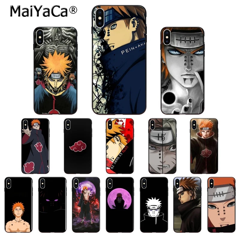 Силиконовый чехол MaiYaCa Naruto pain из ТПУ для Apple iPhone 8 7 6 6S Plus X XS MAX 5 5S SE XR|Чехлы-накладки|