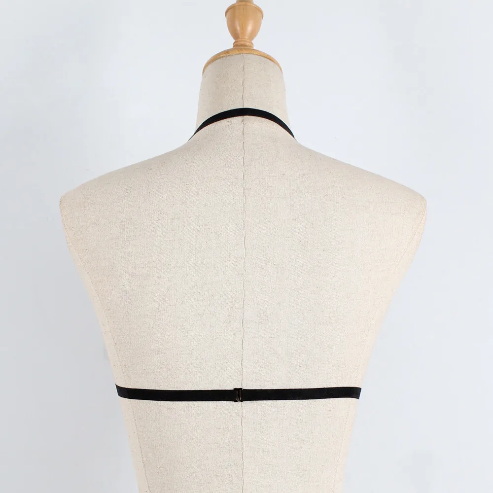 Женское кружевное Бандажное нижнее белье женское черное прозрачное с бретелями |