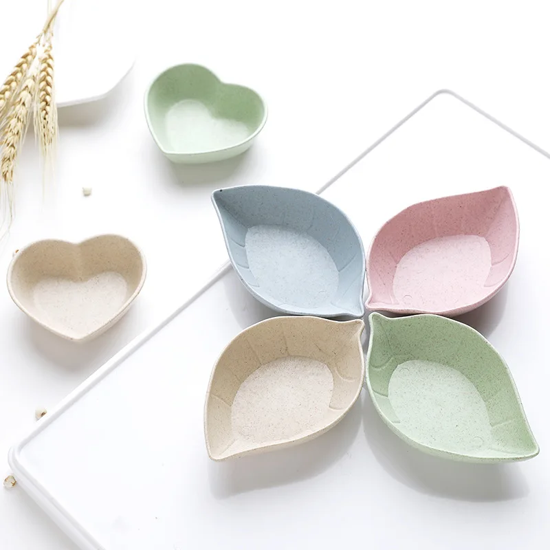 4 шт./лот Сердце цветок еда закуска масло соус миска Мини Милая тарелка для