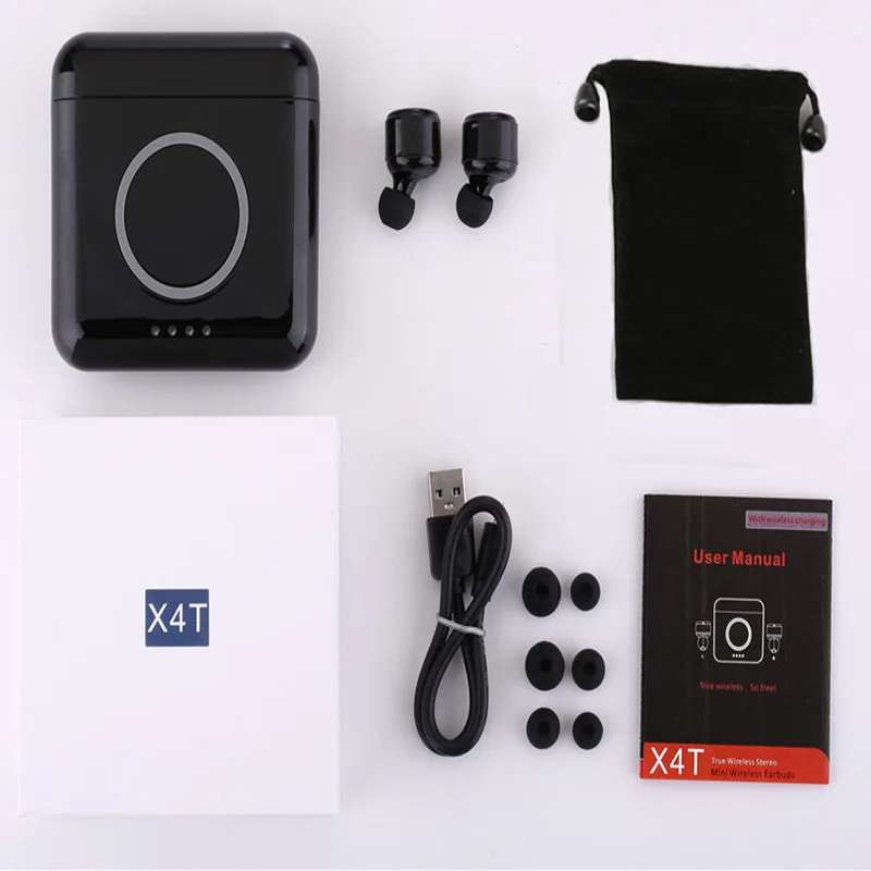Yulubu комплект громкой связи Bluetooth наушники X4T наушники-вкладыши TWS с Беспроводной