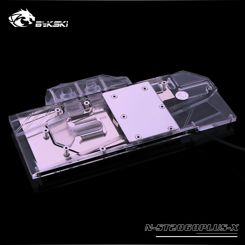 Bykski N ST2060PLUS X GPU/VGA полное покрытие блок водяного охлаждения со светодиодной