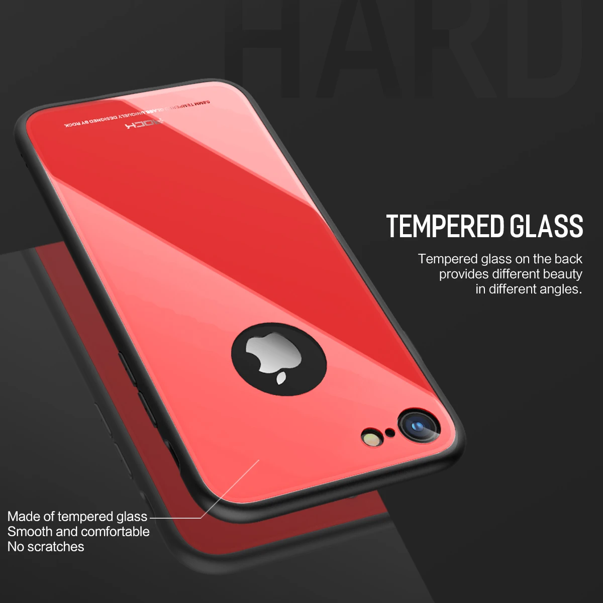 Чехол для iPhone 8/8 Plus рок ультра-тонкий ПК + TPU силиконовая противоударный Обложка