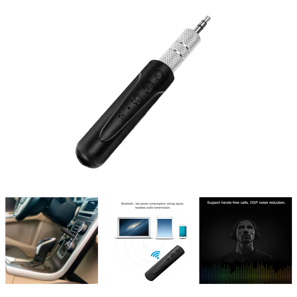 ONEVER bluetooth приемник аудио с зажимом Перезаряжаемые Hands Free Car Kit Динамик наушников