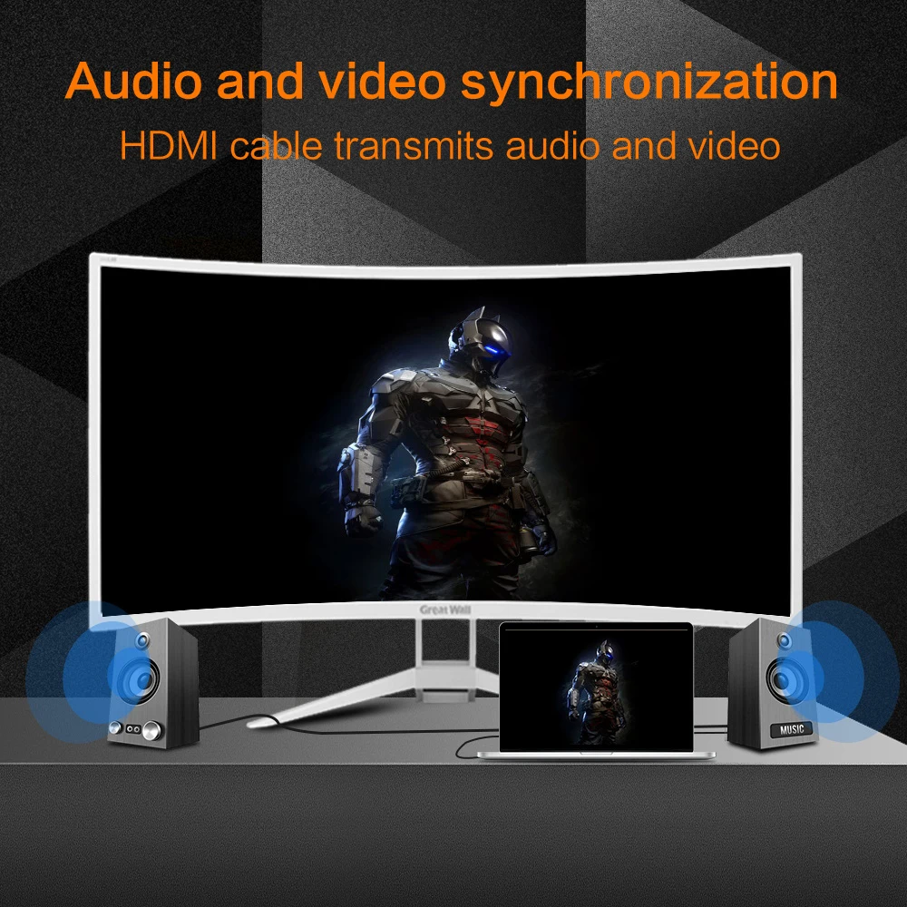 Позолоченная вилка HDMI 2,0 кабель 4K 1080P 3D HDMI к HDMI кабель из цинкового сплава, цинковый сплав 2/3/5/8/10/12 м кабель для PS4 Xbox проектор HDTV компьютера