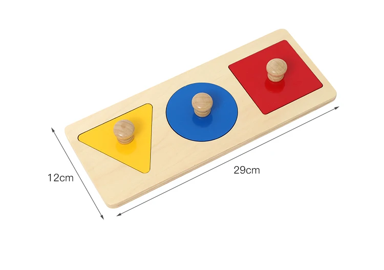 2 шт. деревянный Форма и Цвет обучения Детские игрушки Монтессори раннего