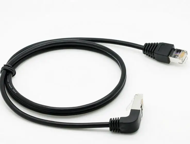 90 градусов угол RJ45 CAT5e папа M/M удлинитель LAN сетевой Ethernet кабель| |