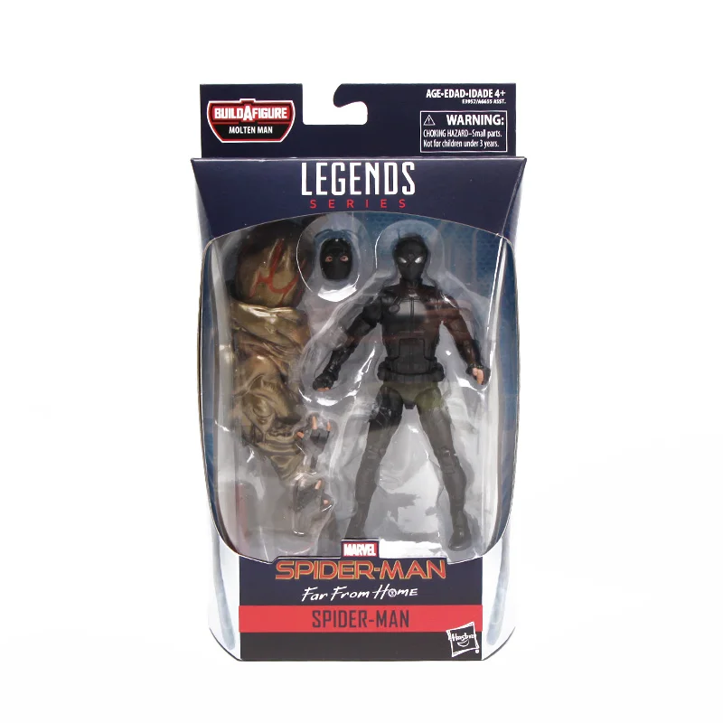 A6655 BLACKSPIDERMAN 14,5-17 см, серия Marvel Legends, Человек-паук, вдали от дома, фигурка, Demogoblin Hydro-Man, Коллекционная модель, игрушки Мстители - Цвет: A6655 BLACKSPIDERMAN