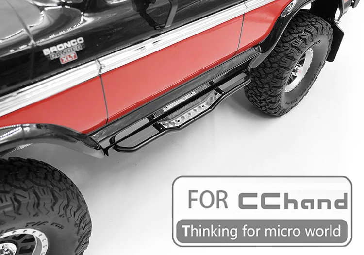 Металлическая боковая педаль ранчо для CC HAND BRONCO TRAXXAS TRX 4 Ford BRONCO|Детали и