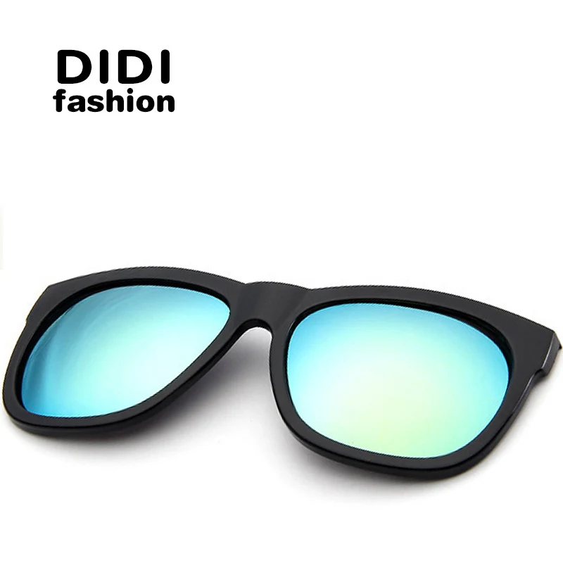 Солнцезащитные очки DIDI Lovers квадратные Магнитные на клипсе для женщин с покрытием