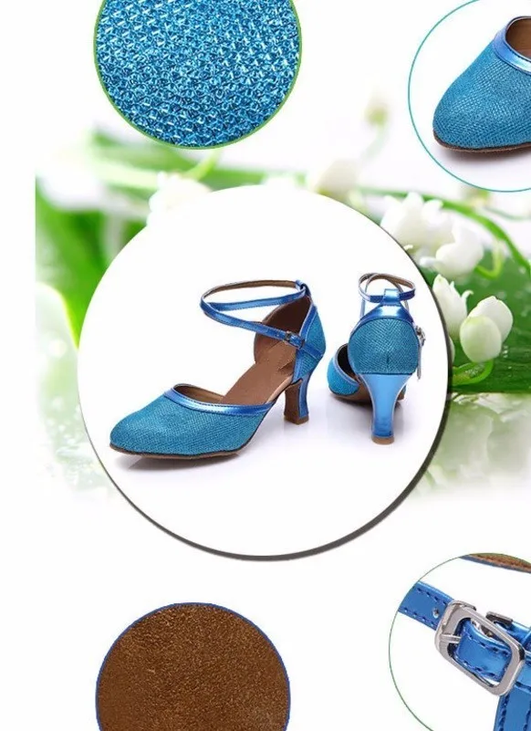 Новинка Женская обувь золотистого и серебристого цвета с блестками Обувь для