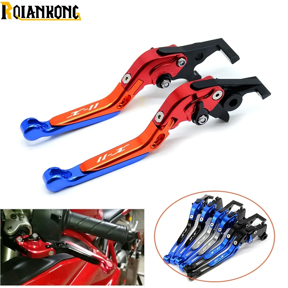 Для honda X 11 1999 2000 2001 2002 с логотипом аксессуары для мотоциклов Складные Выдвижные
