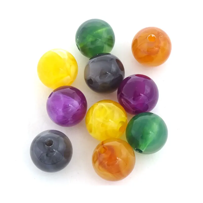 Круглые бусины для изготовления ювелирных изделий 15 мм акриловые Kralen смешанные