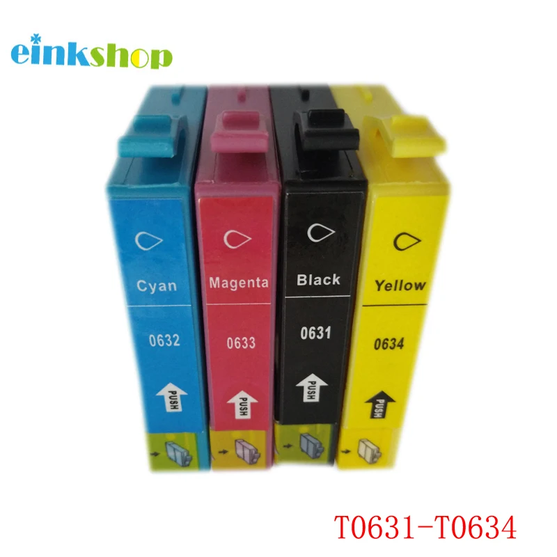 Чернильные картриджи einkstore T0631 T0634 для Epson Stylus C67 C87 CX4100 CX4700 CX3700 C87PE epson t0631|ink cartridge|ink