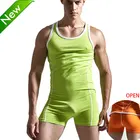 Сексуальная майка Для мужчин Боди ажурный просвечивающий нательный комбинезон сексуальные Шейперы человек комбинезон вырвать майки для геев, экзотические клуб сиамские брюки