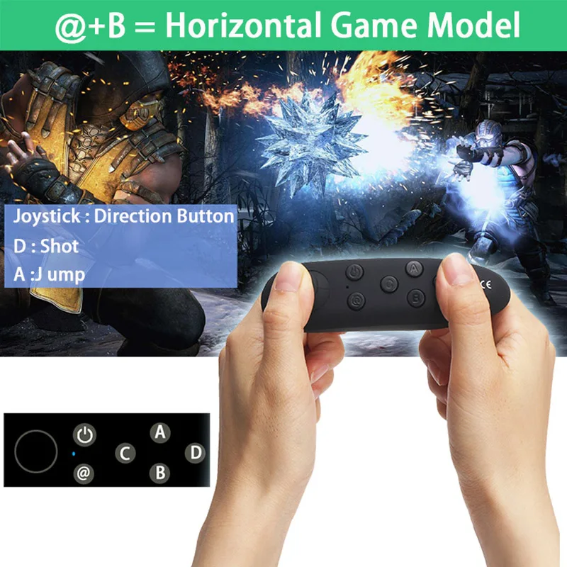 gamepad wireless Bluetooth VR remote control Android 3D glasses box shinecon cpu Powerful | Электроника