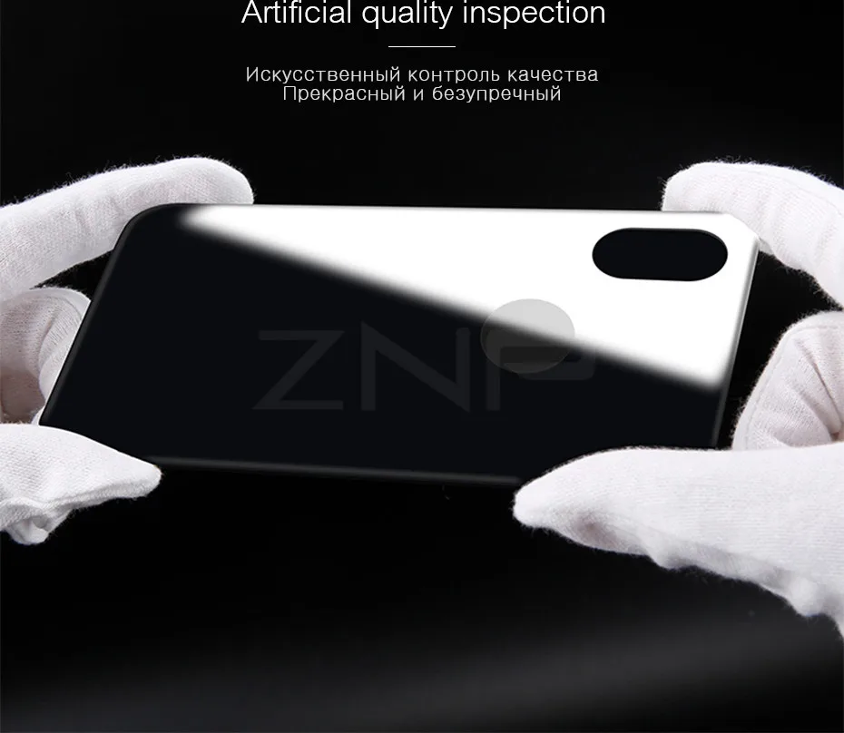 ZNP защитная пленка на весь экран для iphone 6, 6s, 8, 7 Plus, закаленное стекло для iphone X, XS, Max, XR, защитная пленка на заднюю панель